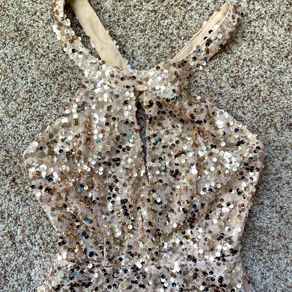 Gold boutique dress
